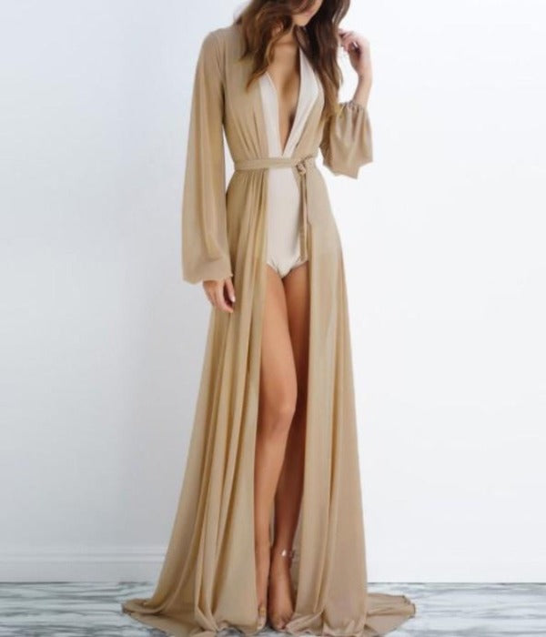 Sheer Drape Robe